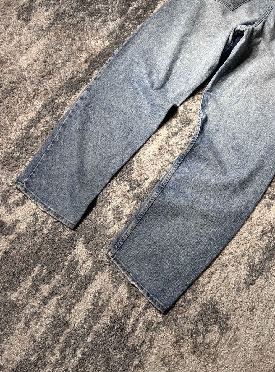 Vintage × Wrangler Crazy Vintage 90s Wrangler Jeans Baggy Wide Leg Smoke Black Size US 34 / EU 50 - 2 Thumbnail