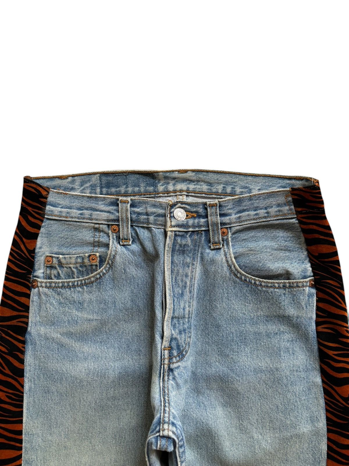 Levi's Vintage 90s Levis 501 Mud Wash Custom Distressed Loose Jeans Size US 29 - 4 Thumbnail