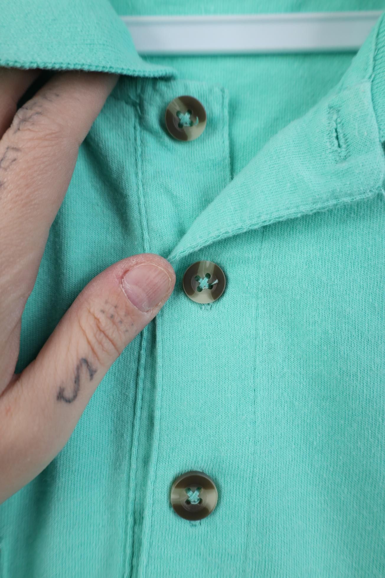 Vintage Vintage 90s Streetwear Blank Knit Pullover Golf Polo Shirt Size US M / EU 48-50 / 2 - 5 Thumbnail