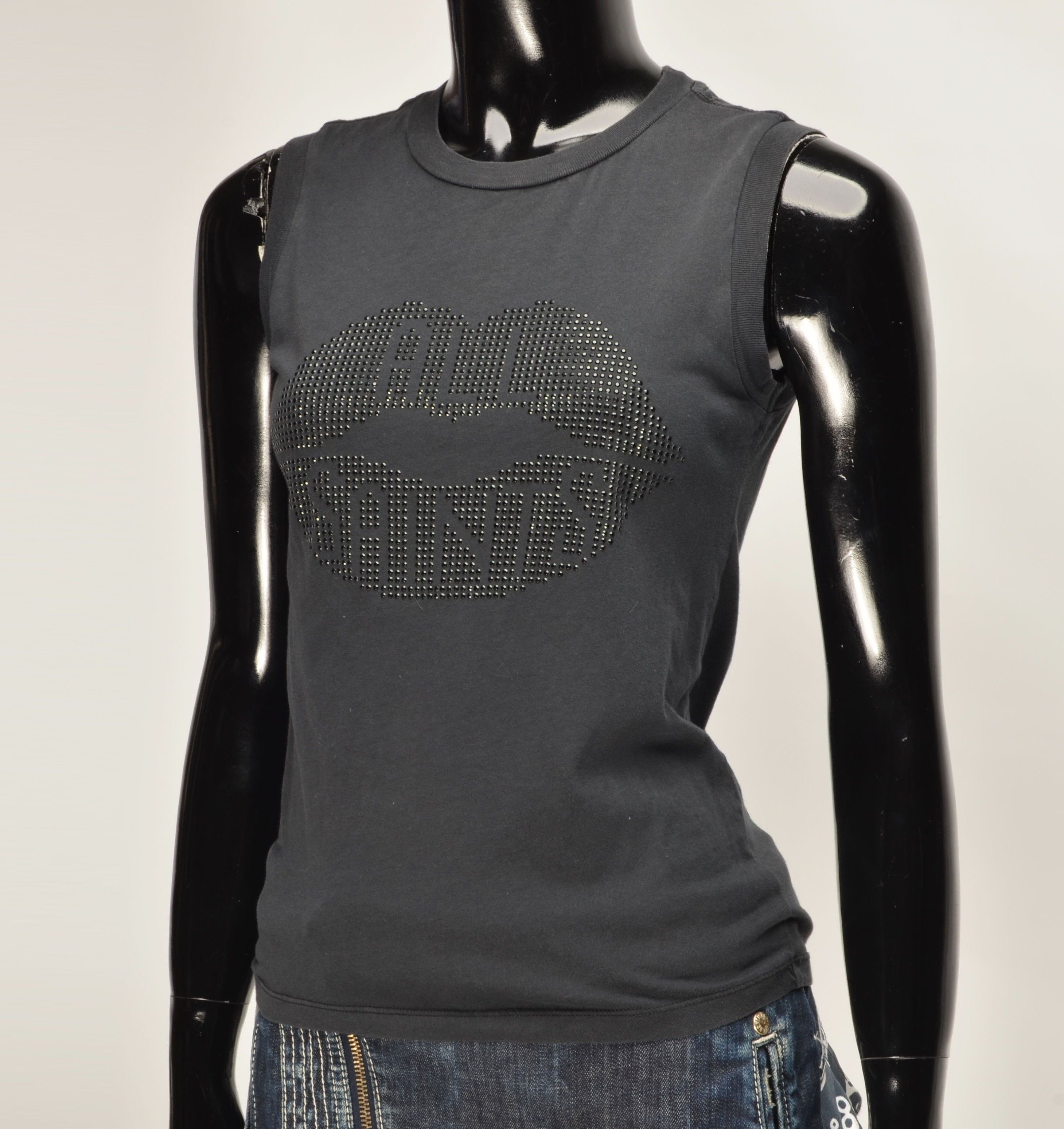 Allsaints Allsaints Sleeveless Crystal Lips Logo Top Size S / US 4 / IT 40 - 6 Thumbnail