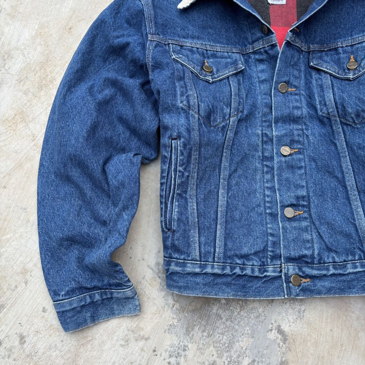 Carhartt Vintage 80s Carhartt Denim Trucker 100th Anniversary Size US M / EU 48-50 / 2 - 4 Thumbnail