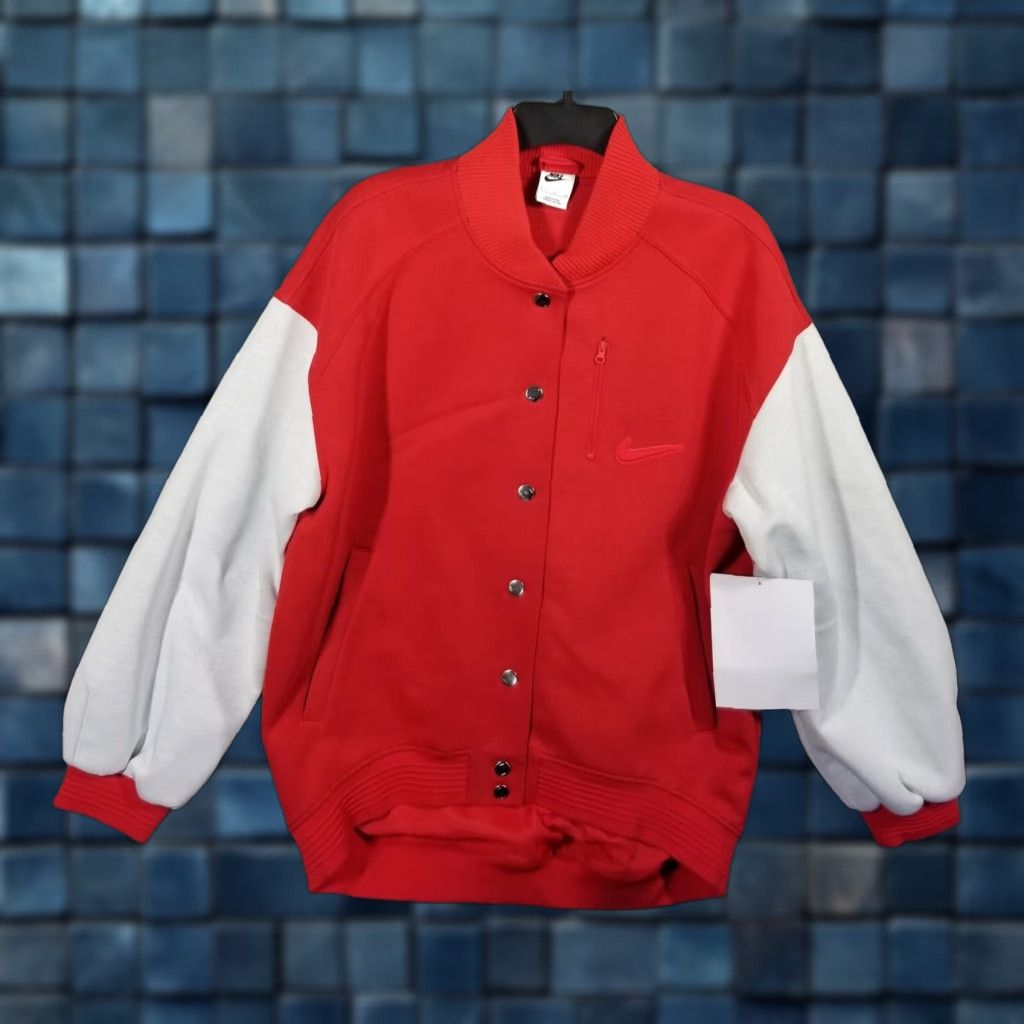 Nike Bomber Jacket Cotton Small Red Adult Small Regular Mens Vintage No FV7899-657 Nike Authentics 90s (Sample)