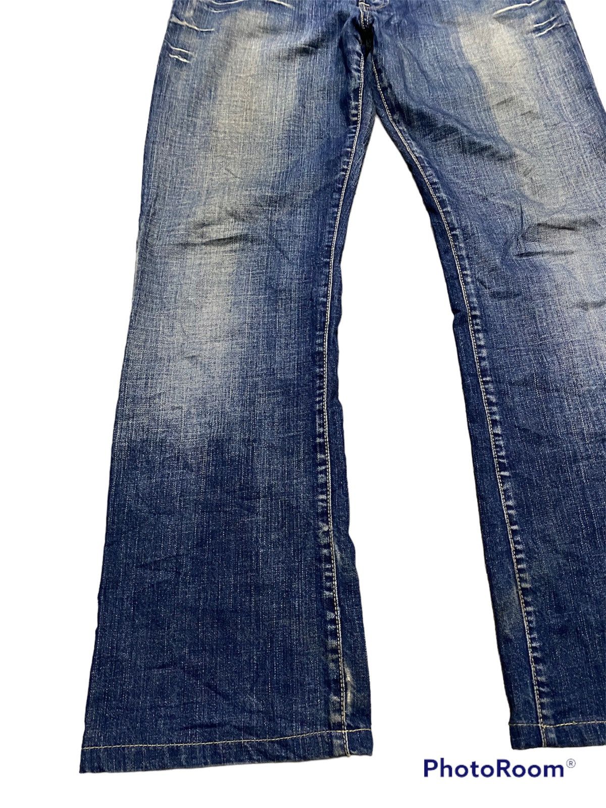 Kapital × Momotaro Jeans × Tornado Mart Flare Jeans Japanese Denim Studio Distressed Blue @59 Size US 32 / EU 48 - 3 Thumbnail