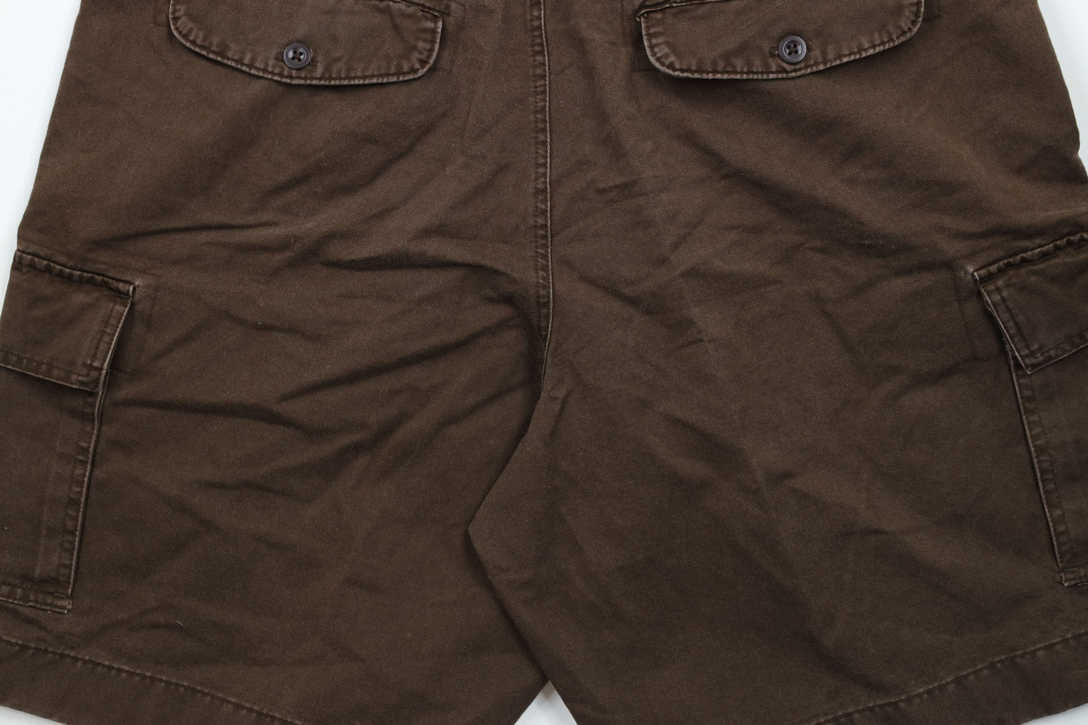 Gap × Vintage Vintage Gap Above Knee Heavyweight Cargo Shorts Brown Cotton Size US 36 / EU 52 - 13 Thumbnail