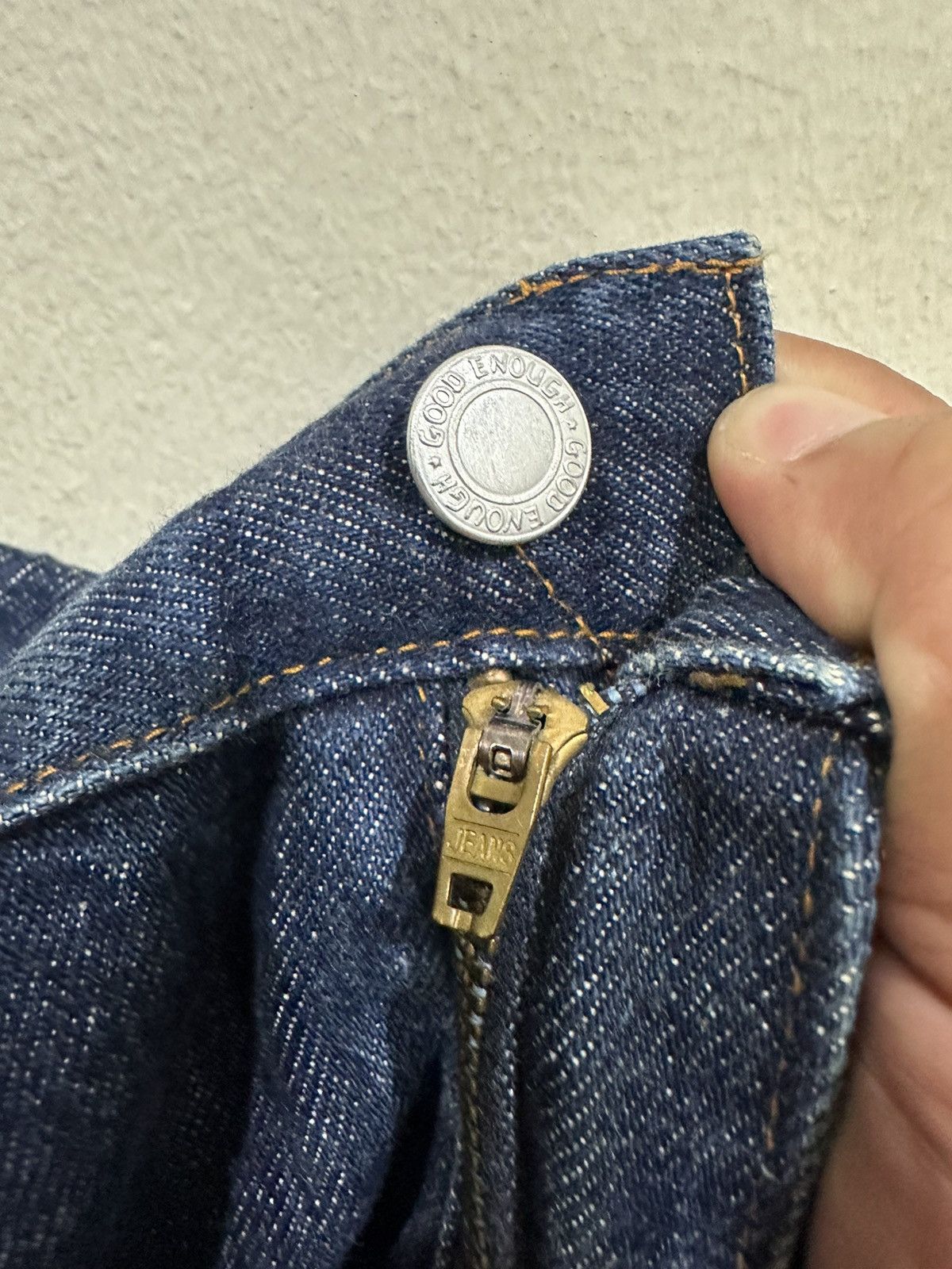 Electric Cottage VTG EC Good Enough Selvedge Distress Denim Size US 36 / EU 52 - 10 Thumbnail