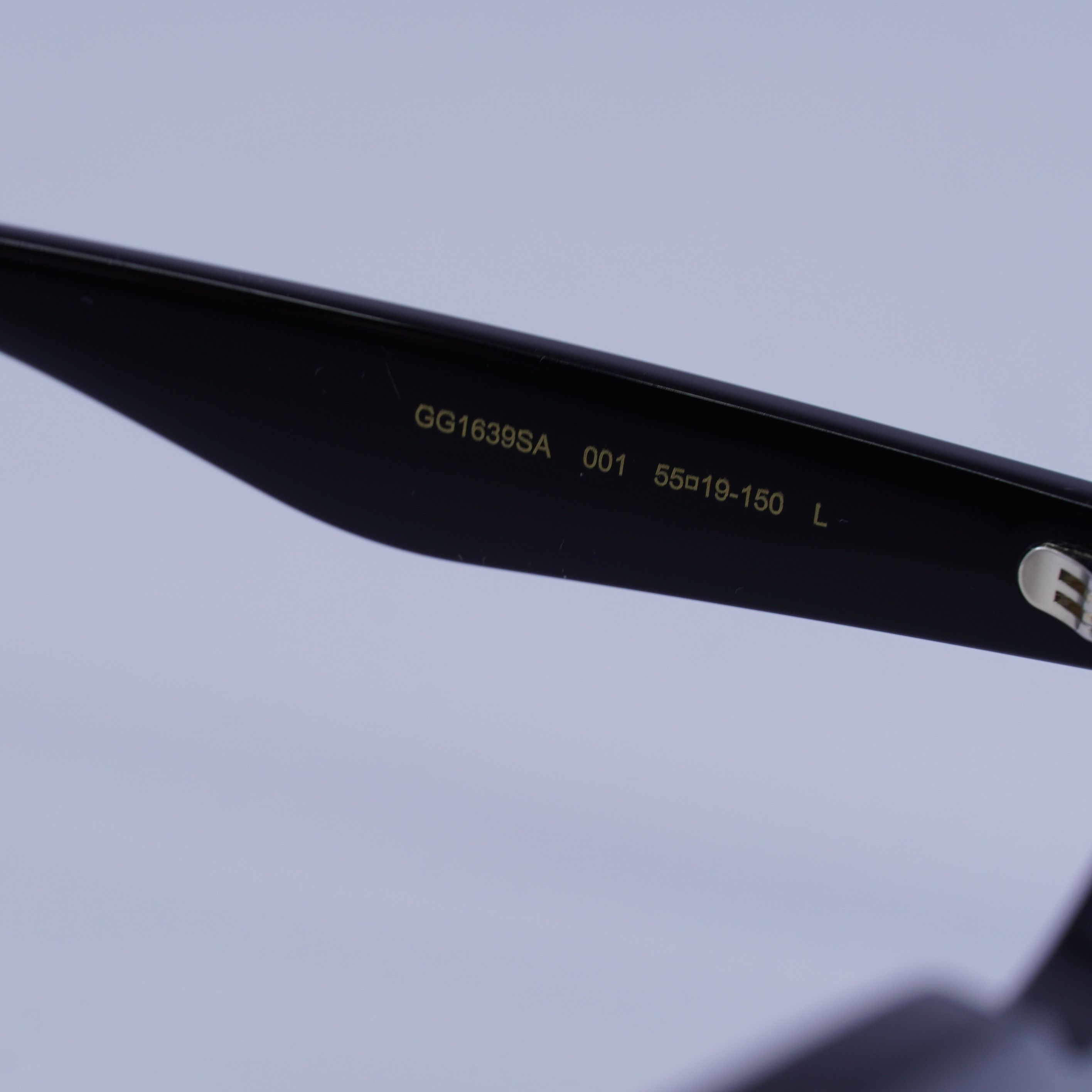Gucci Gucci GG1639SA 001 Sunglasses Black Square Frame Size ONE SIZE - 6 Thumbnail