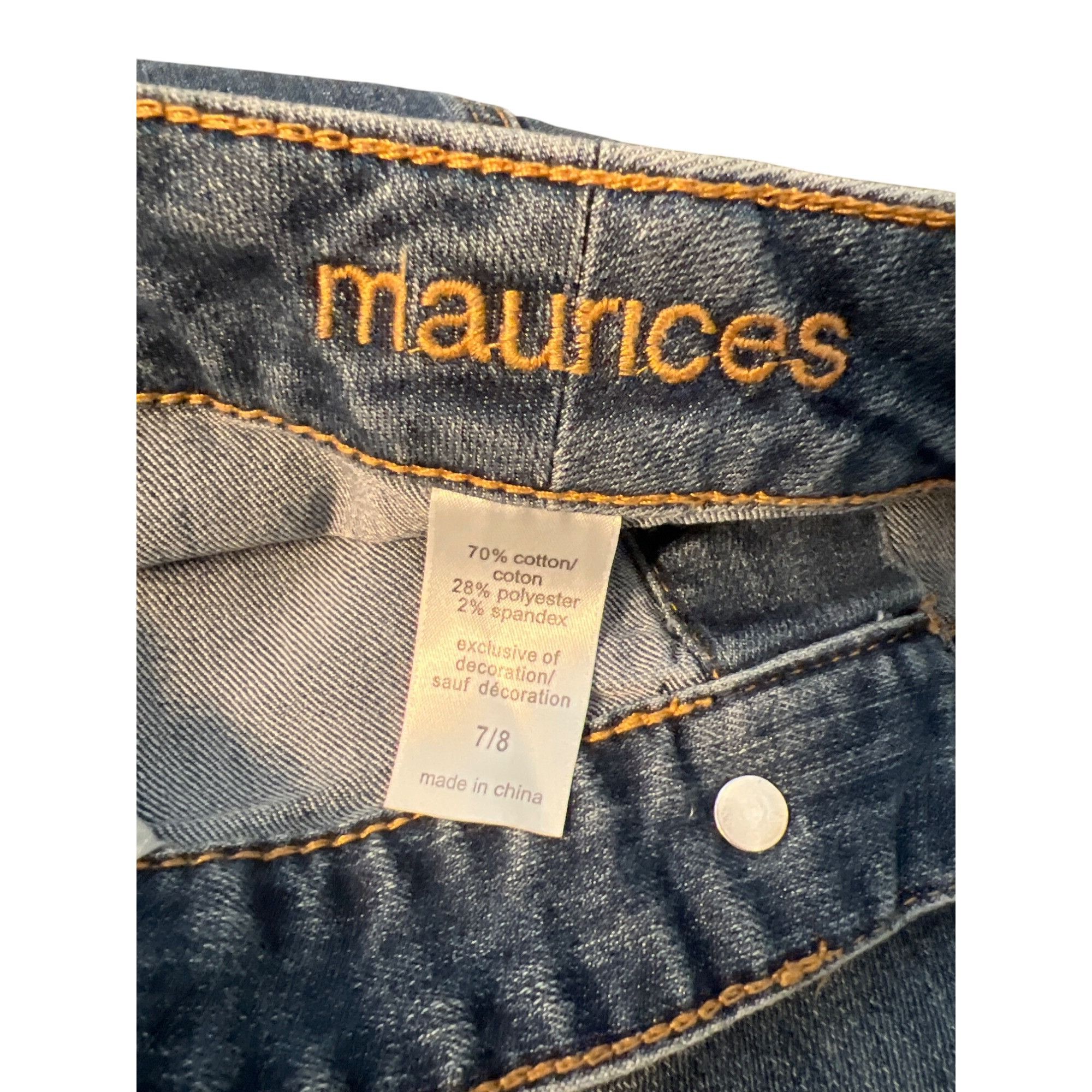Other Maurices Denim Mini Skirt Button Front Blue Jean Short Pocke Size 30" / US 8 / IT 44 - 5 Thumbnail