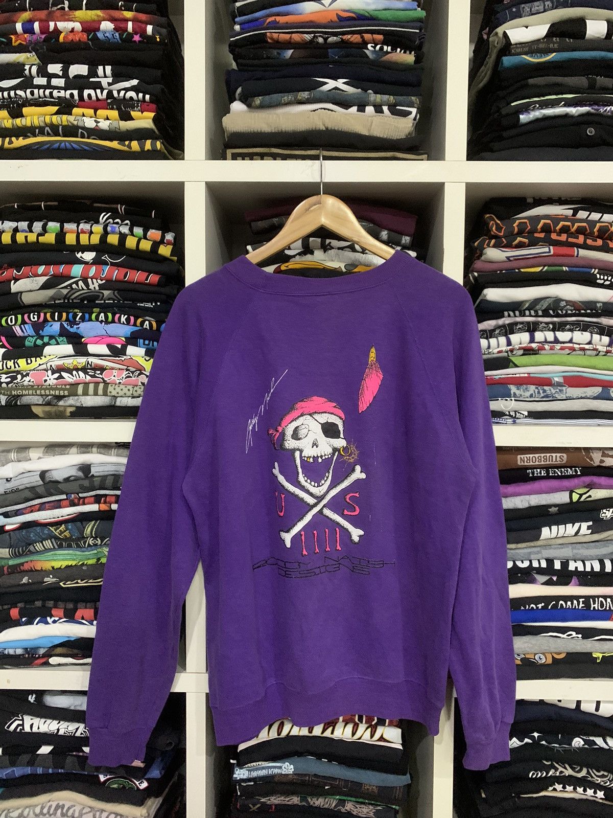 image of Hawaii Blues x Made In USA Vintage 80’S Naishs Hawaii Sweatshirt in Purple, Men's (Size Large)