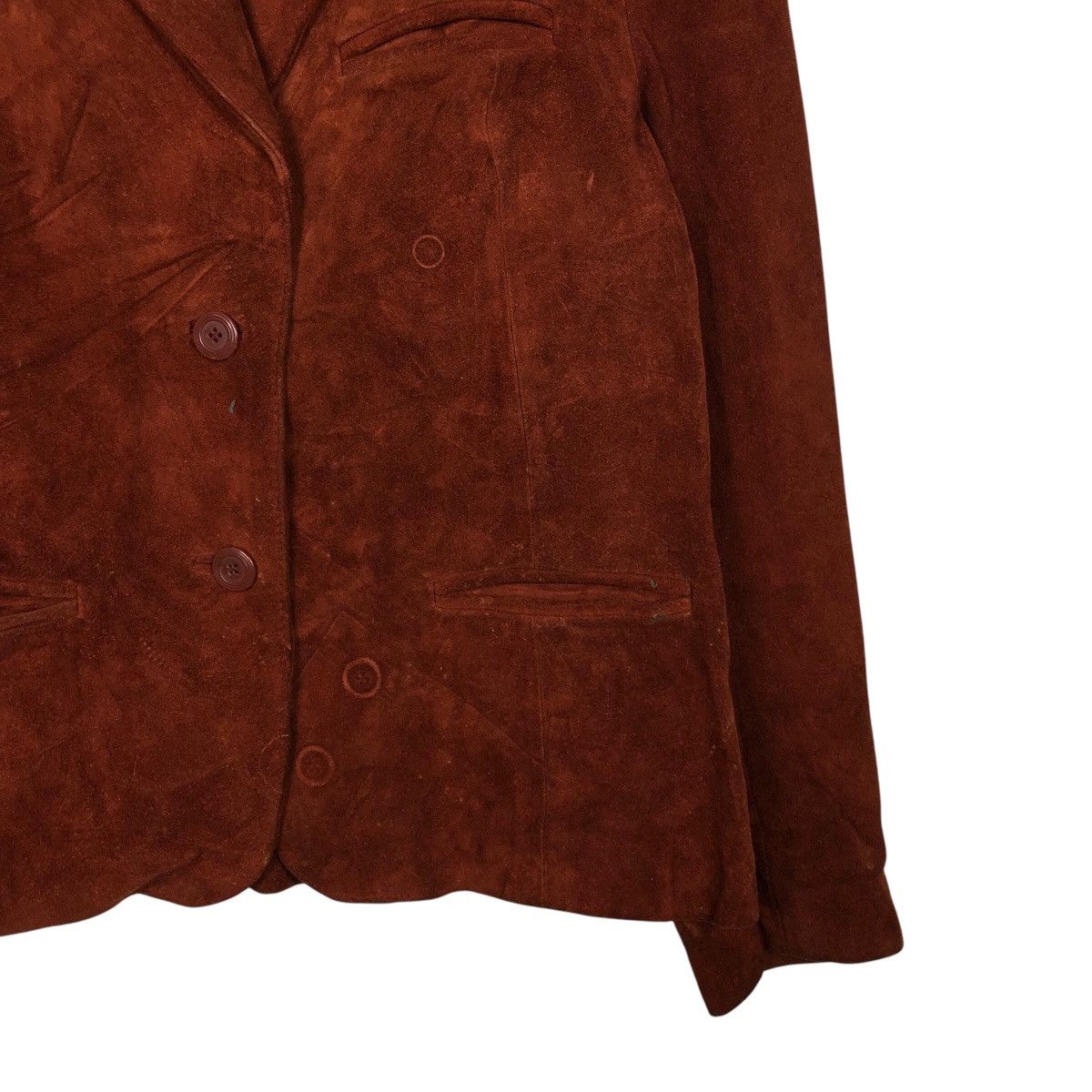 Japanese Brand 📌Vintage Genuine Leather Biker Jacket Genman's Issey Miyake Size US M / EU 48-50 / 2 - 6 Thumbnail