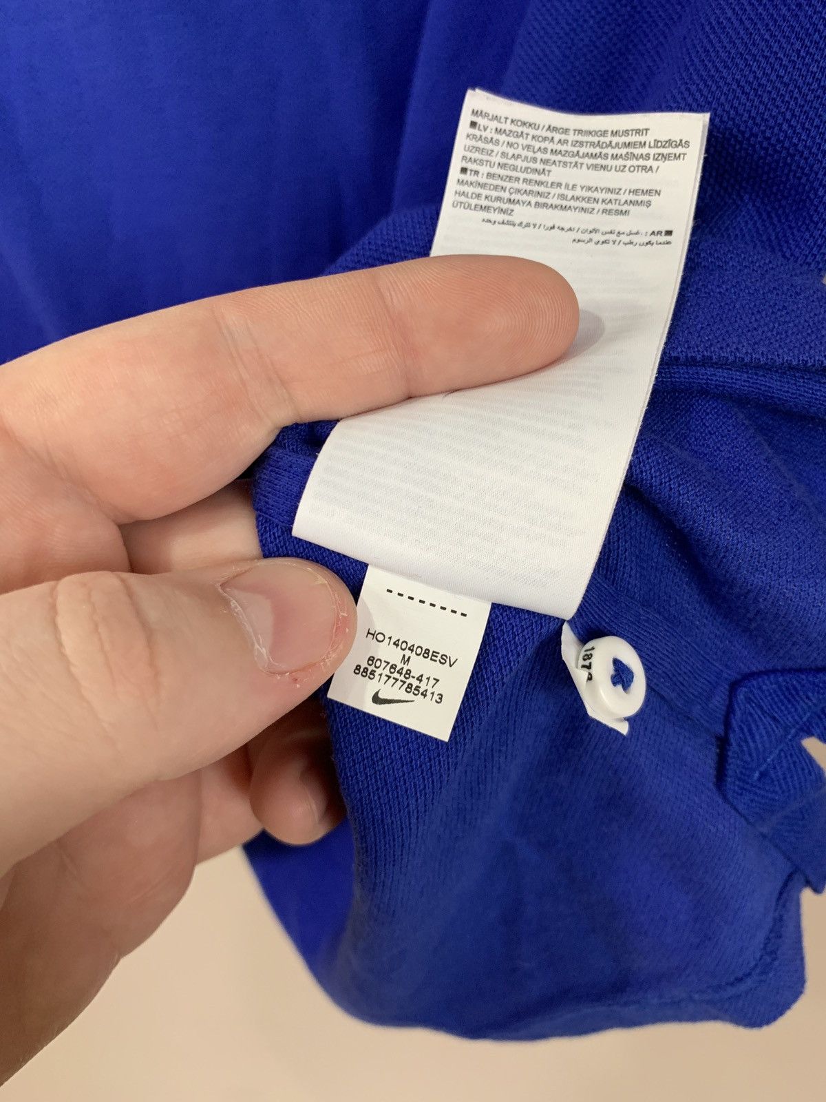 Nike Manchester United Nike blue polo shirt football soccer Size US M / EU 48-50 / 2 - 13 Thumbnail