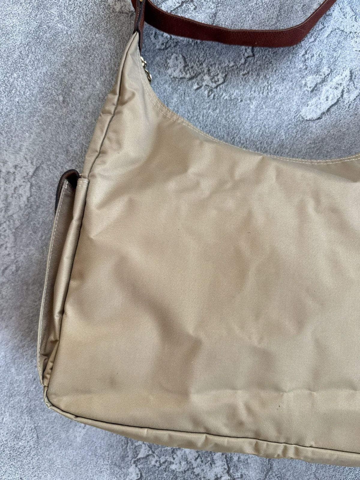 Longchamp Longchamp retro big shoulder baguette bag 💼 beige luxury Size ONE SIZE - 7 Thumbnail
