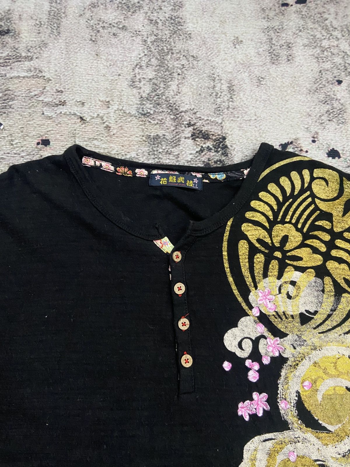 Japanese Brand Hana Tabigakudan Dragon Longsleeve Tee 🐉 Size US L / EU 52-54 / 3 - 3 Thumbnail