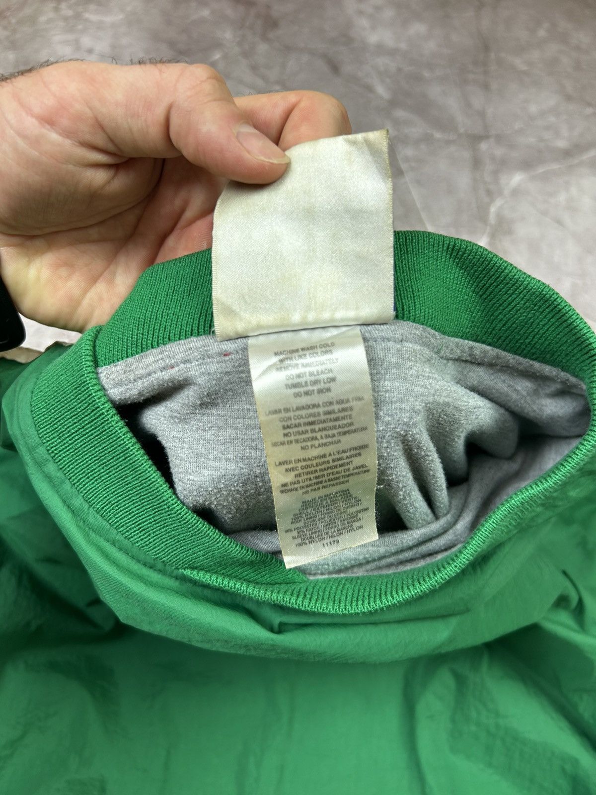Adidas Vintage 90s Adidas Jacket Mens Large Green Lined Pullover Size US M / EU 48-50 / 2 - 8 Thumbnail