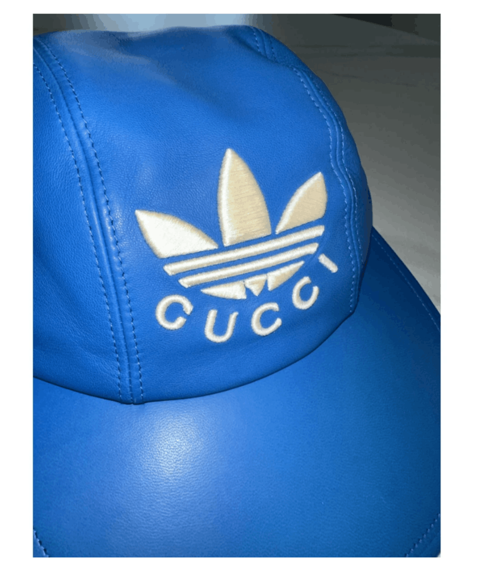 Adidas × Gucci Gucci x Adidas 2023 Jockey Lamb Leather Hat w/ Tags Size ONE SIZE - 2 Thumbnail