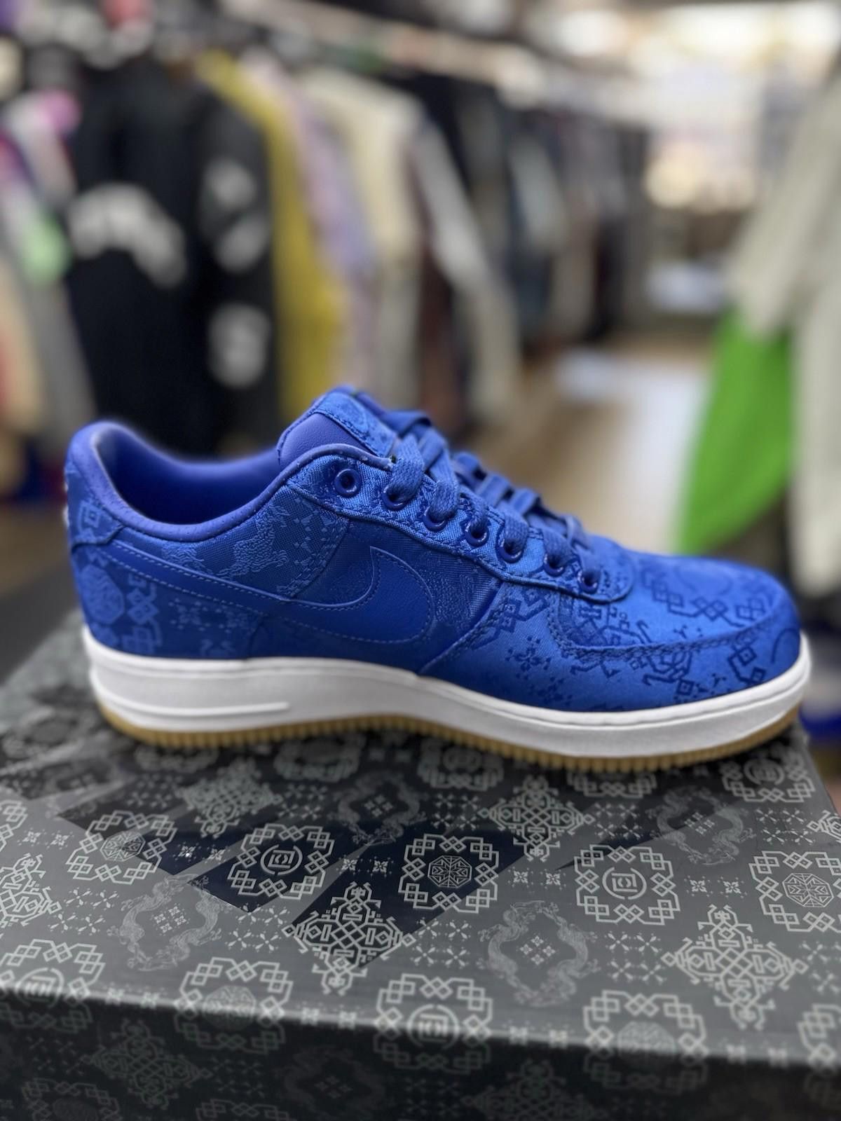 Nike Nike Air Force 1 Low CLOT Blue Size 8 Tear Away Silk NEW Size US 8 / EU 41 - 6 Thumbnail