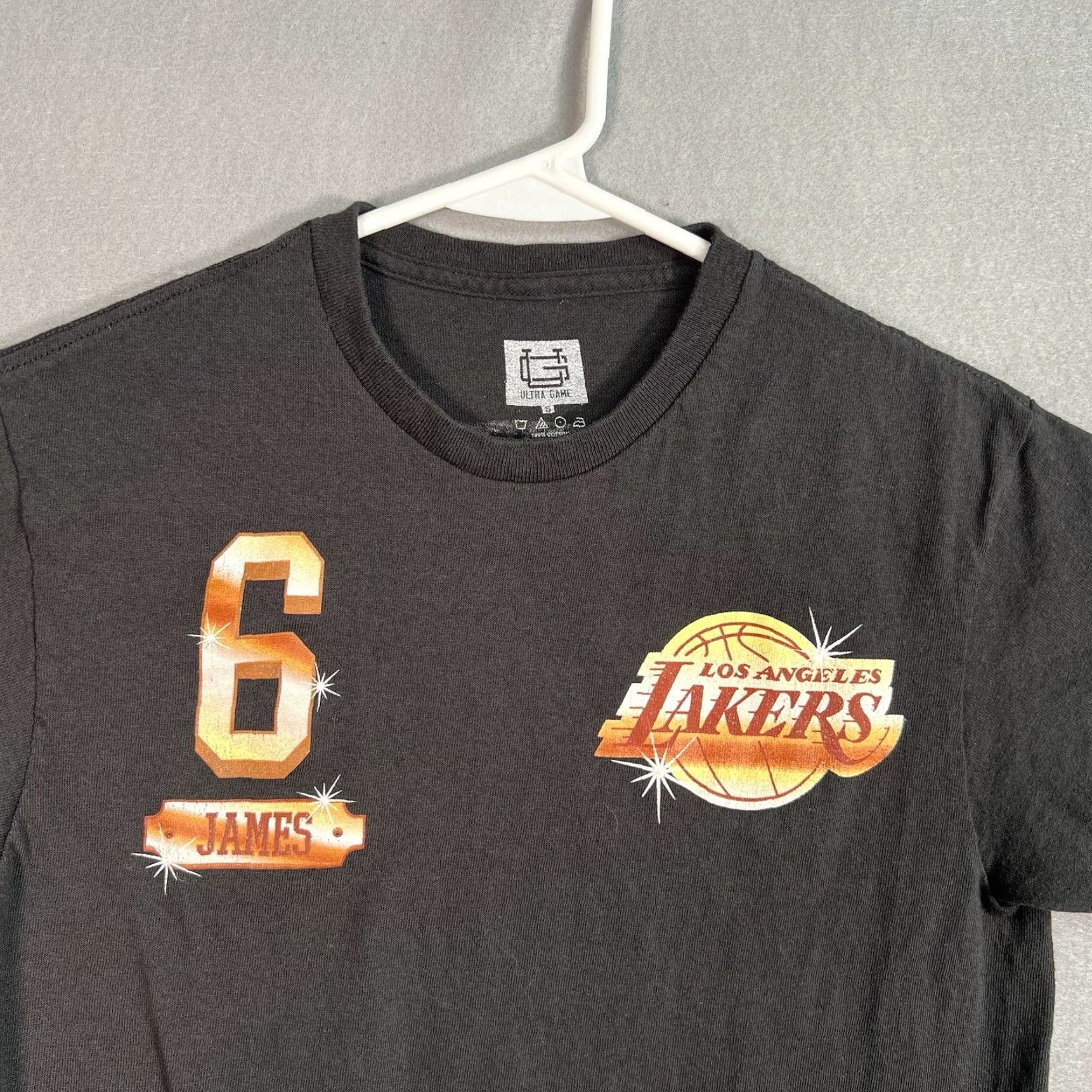 Vintage Ultra Game Los Angeles Lakers Lebron James T Shirt Adult Small Black Mens Size US S / EU 44-46 / 1 - 5 Thumbnail