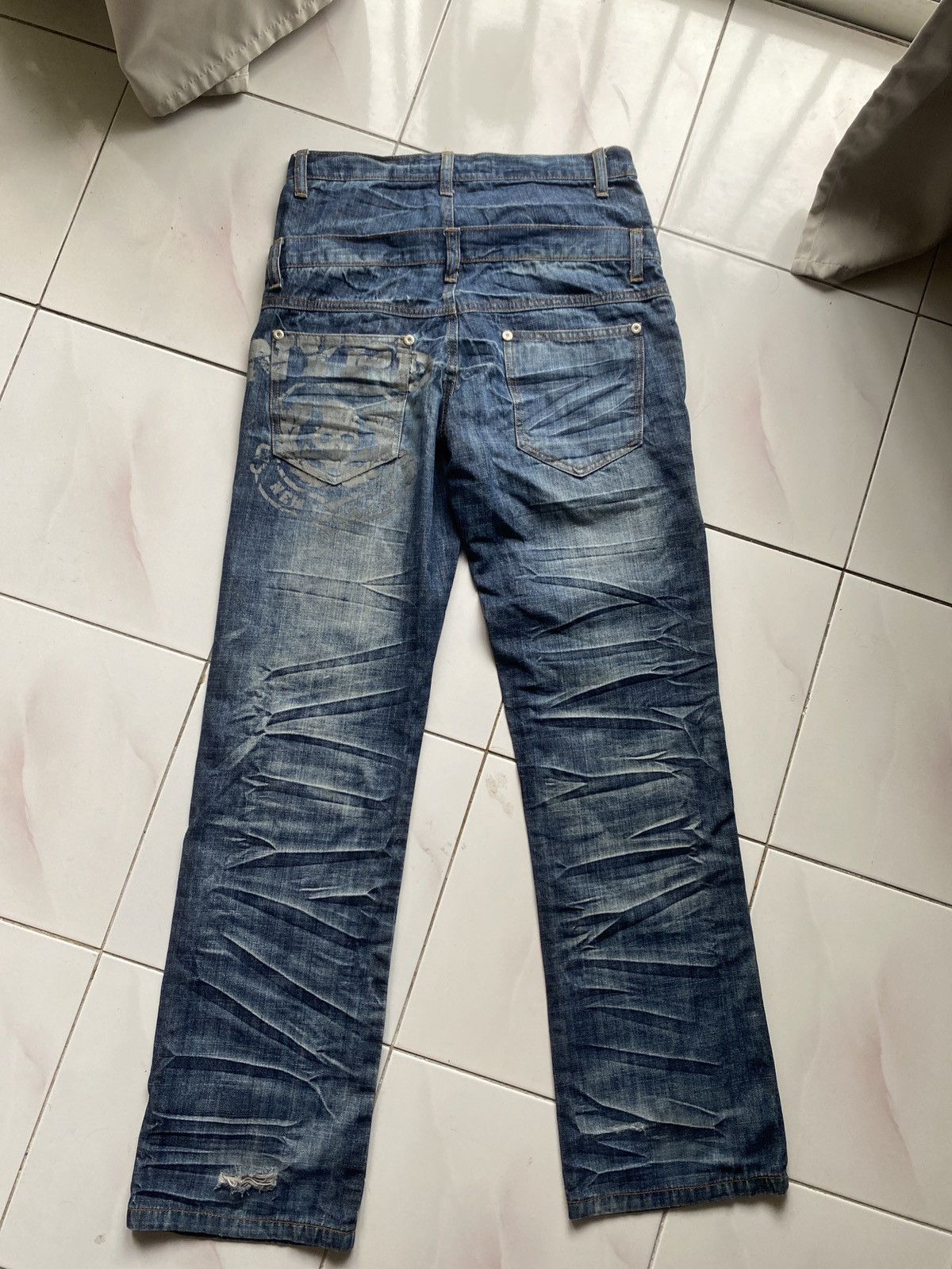 Japanese Brand × Seditionaries VINTAGE PUNK MINISTRY JAPAN BONDAGE DOUBLE WAIST JEANS RARE Size US 29 - 8 Thumbnail