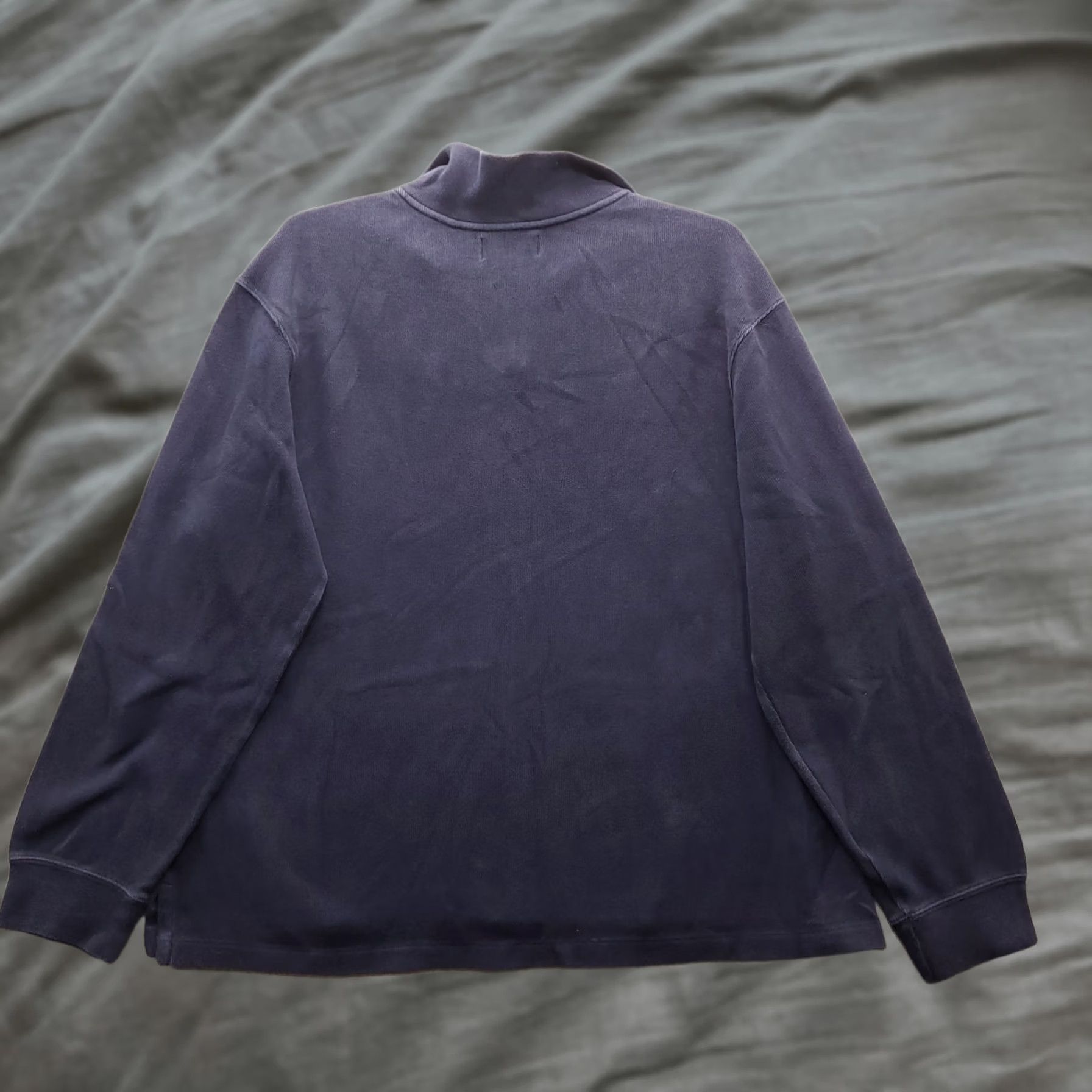 Polo Ralph Lauren Polo Ralph Lauren Sweater Mens 2XL Navy Knit Long Sleeve Quarter Zip Pony Logo Size US XXL / EU 58 / 5 - 1 Thumbnail