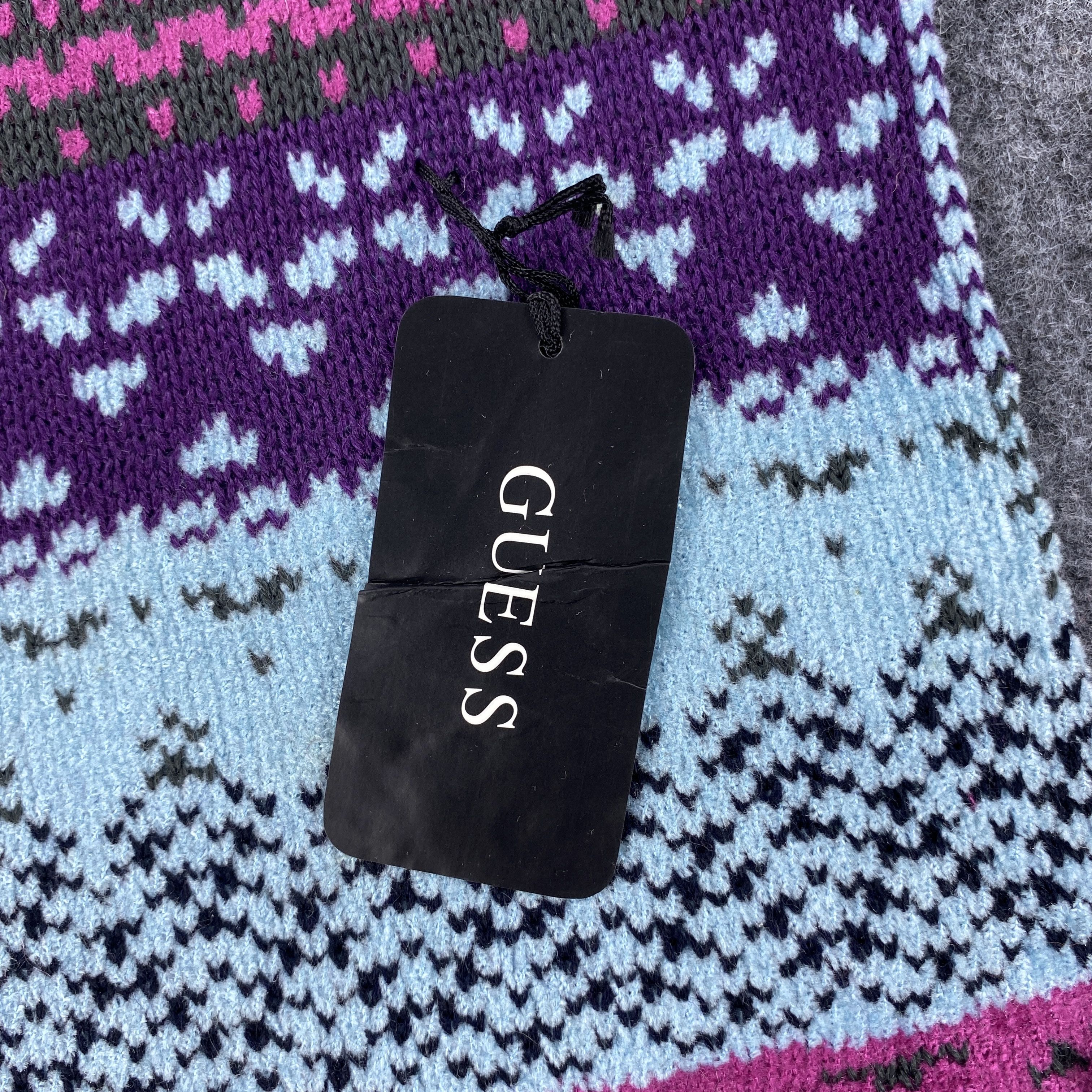 Guess × Vintage GF10447 Guess Scarf Neck Wear Muffler Nova Check Size ONE SIZE - 9 Thumbnail