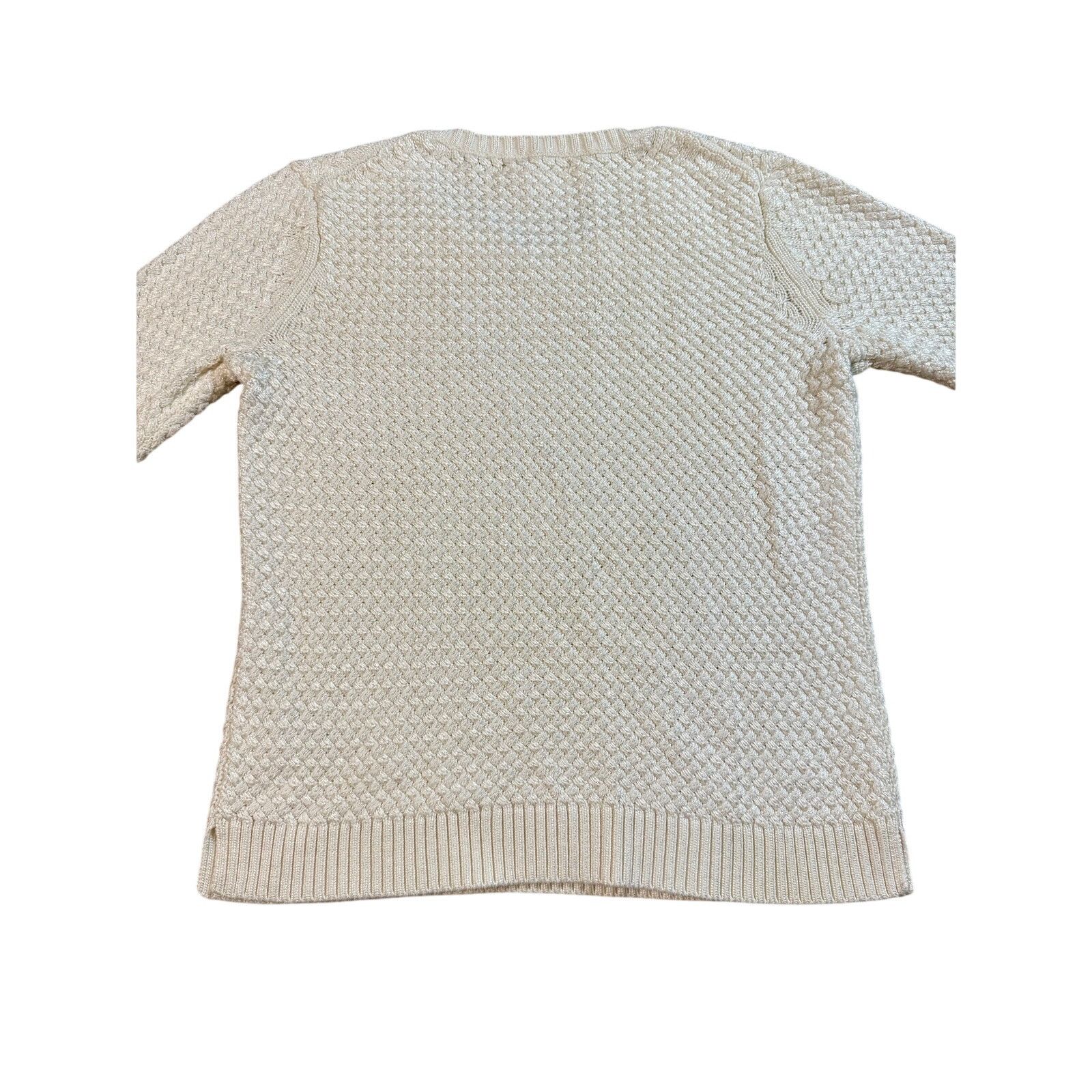 Banana Republic Banana Republic Cream Colored Women's Sweater Size M / US 6-8 / IT 42-44 - 3 Thumbnail
