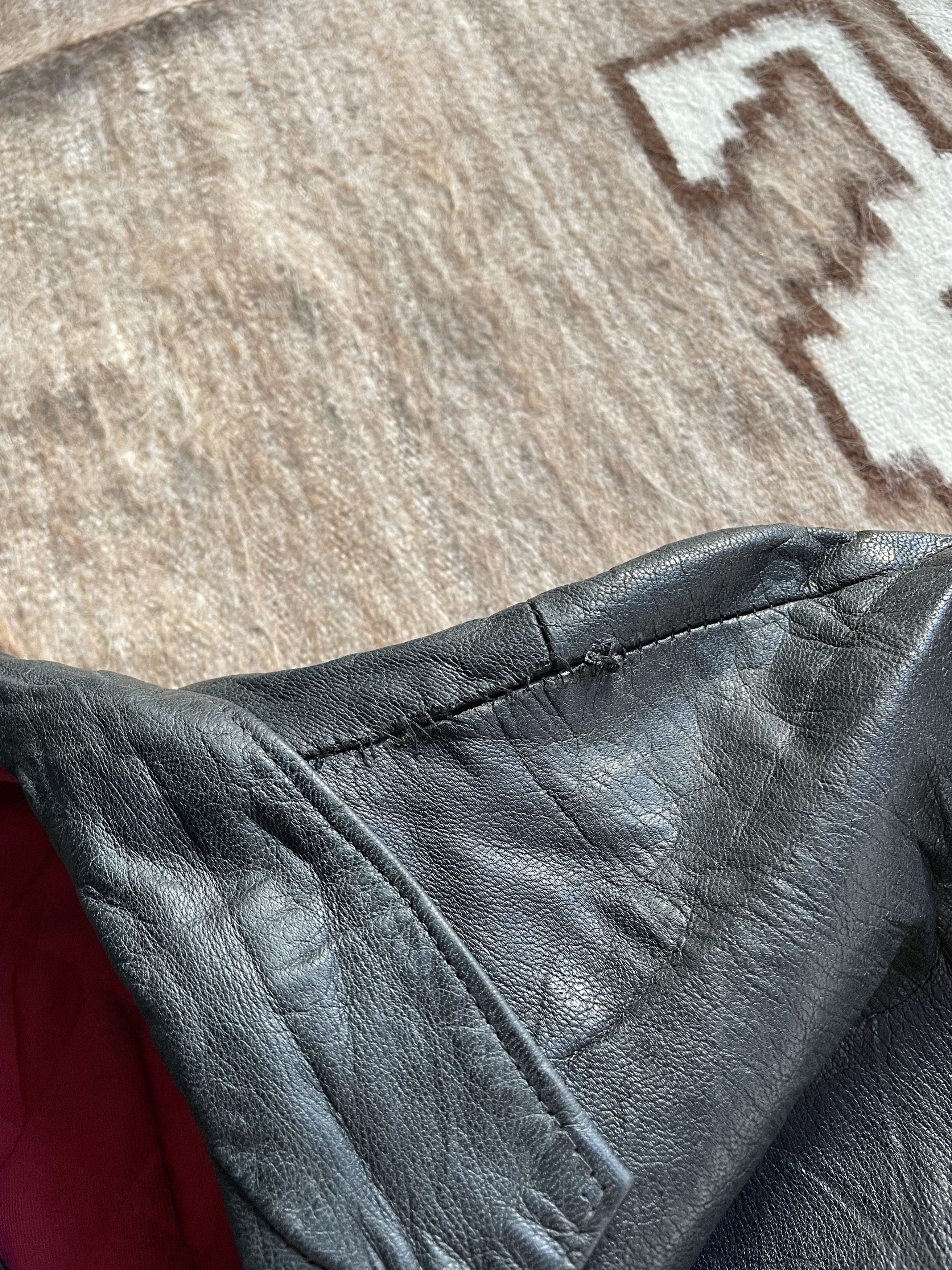 Vintage Akta Getskinn Vintage 40s 50s Military Leather Jacket 7928AC Size US L / EU 52-54 / 3 - 10 Thumbnail