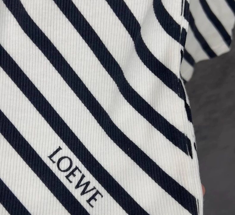 Loewe LOEWE Striped waffle Logo long sleeve Size S / US 4 / IT 40 - 2 Thumbnail
