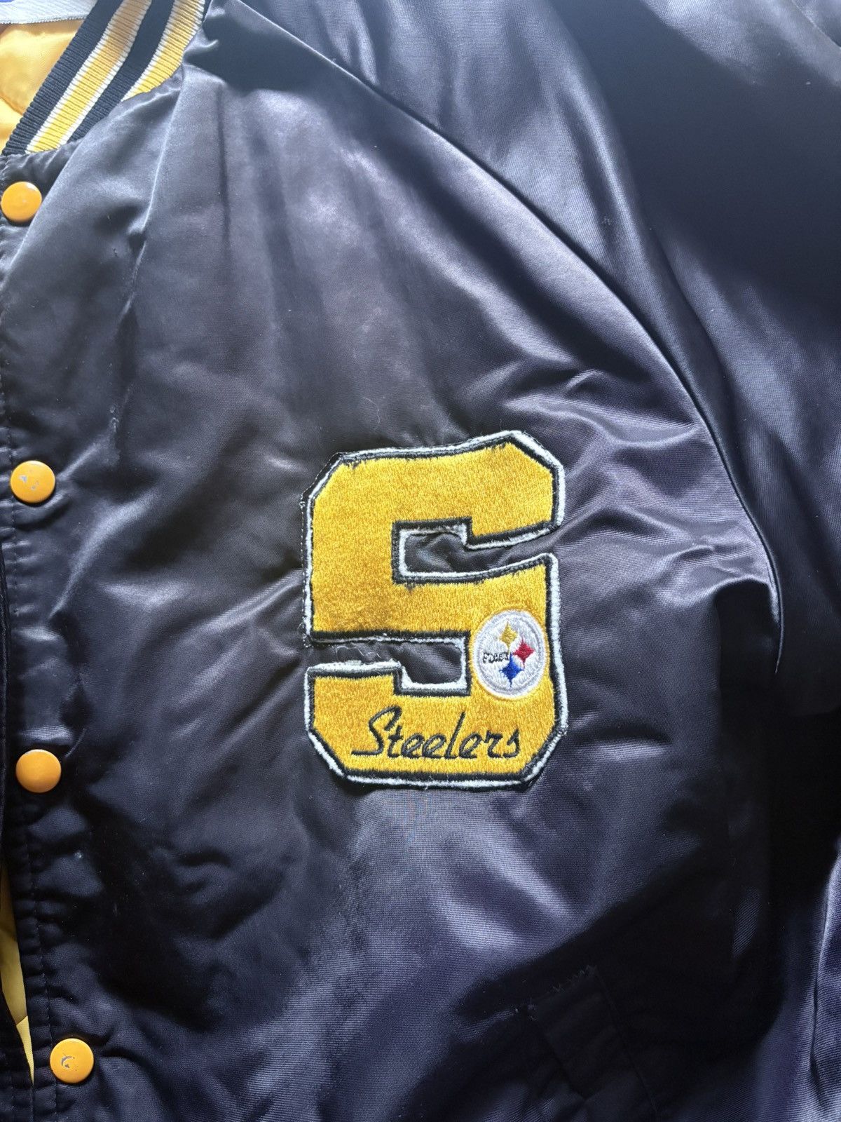 NFL Vintage Steelers Jacket Size US M / EU 48-50 / 2 - 2 Thumbnail