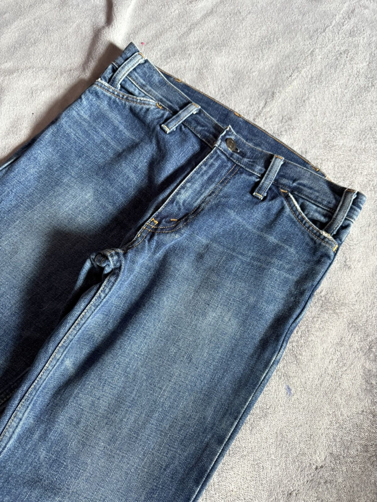 Levi's × TAION × Vintage Vintage LEVIS Big E 646 Flared Bootcut Talon Zipper Jeans Size US 30 / EU 46 - 4 Thumbnail
