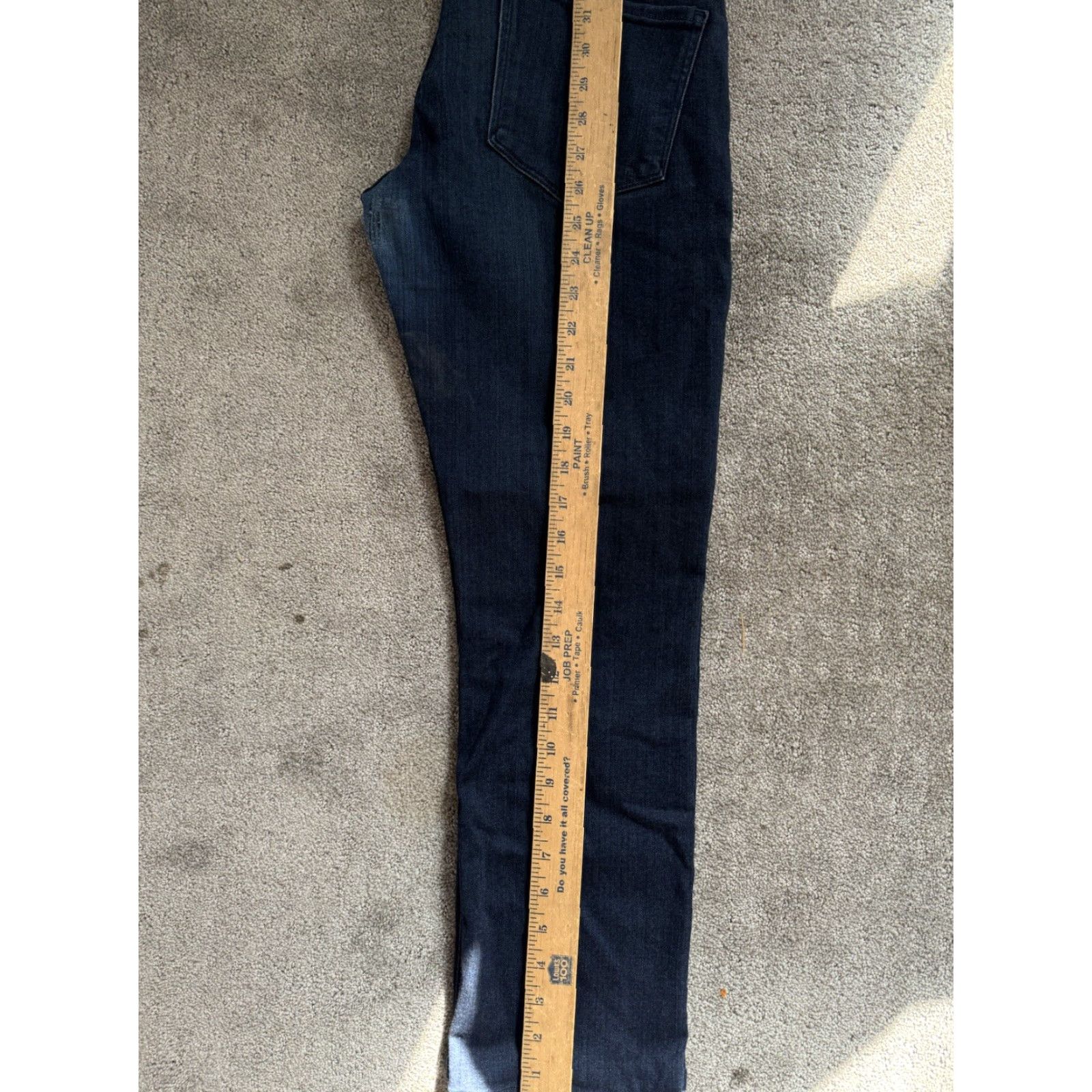 Paige Paige Lennox Jeans Slim Straight Dark Wash Blue Denim 5-Pocket Stretch Mens 28X28 - Regular Inseam 28 Size US 28 / EU 44 - 6 Thumbnail
