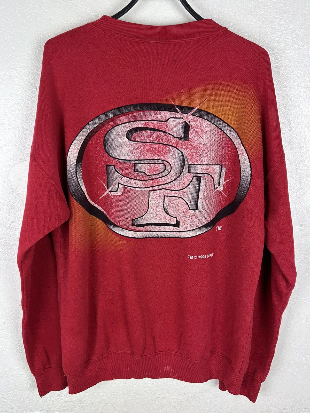 NFL 90s Vintage NFL 1994 7Logo San Francisco 49Ers Sweatshirt Size US XL / EU 56 / 4 - 7 Thumbnail