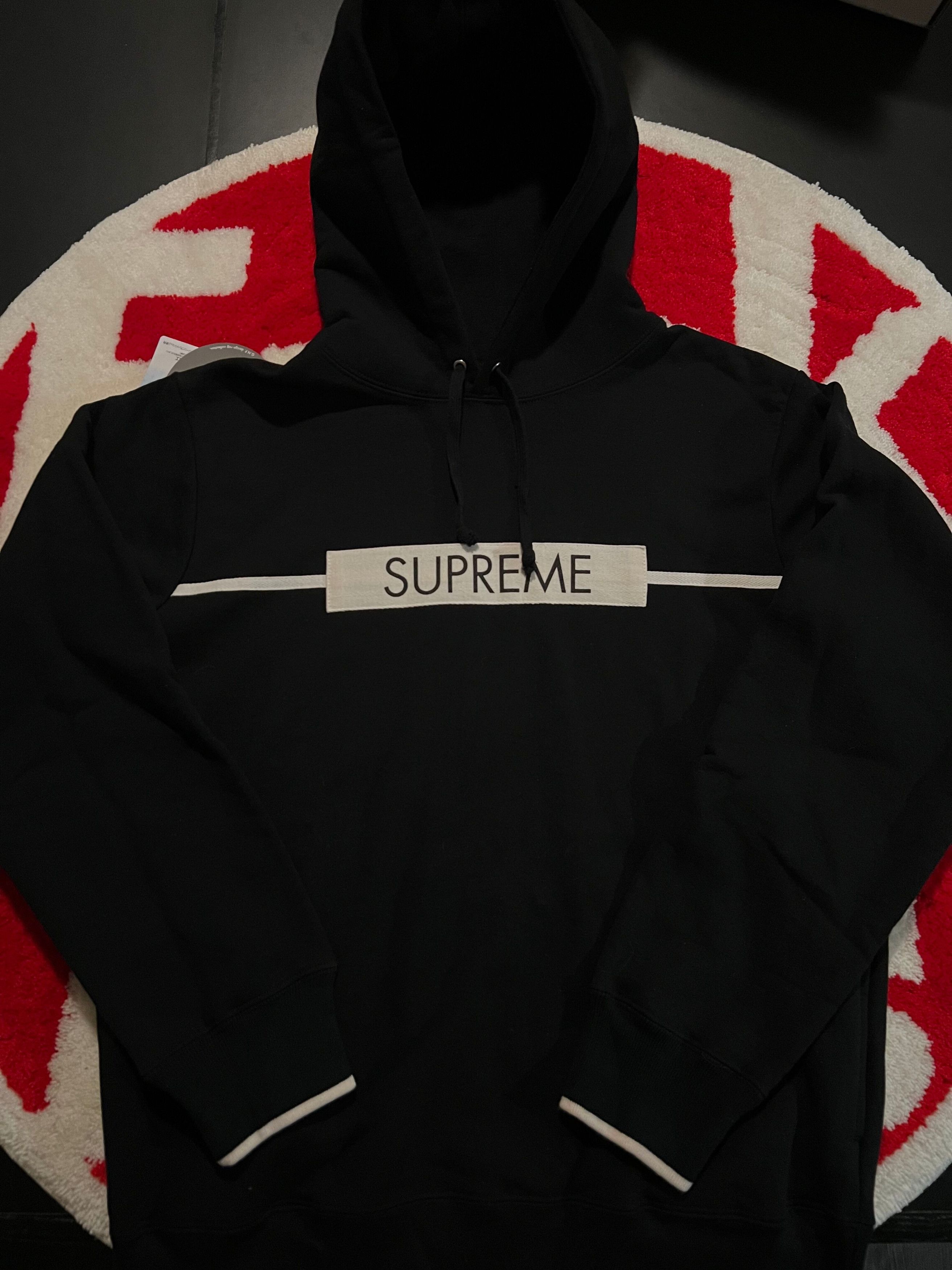 Supreme Supreme Black/White Tag Hoodie Sweatshirt Large Size US L / EU 52-54 / 3 - 1 Thumbnail