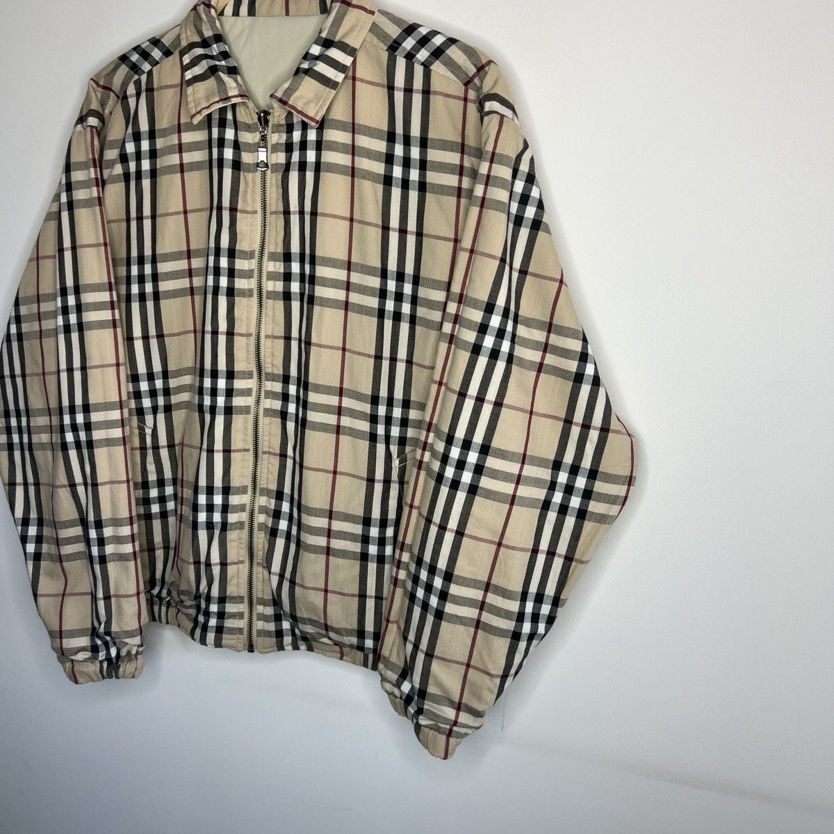 Burberry Burberr London Nova Check Jacket Reversible Bomber Beige Size US M / EU 48-50 / 2 - 3 Thumbnail
