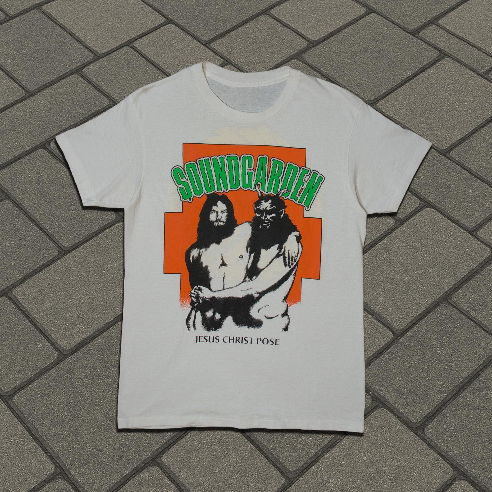 Vintage 1992 Soundgarden Jesus Christ Pose Tee Size US M / EU 48-50 / 2 - 1 Thumbnail