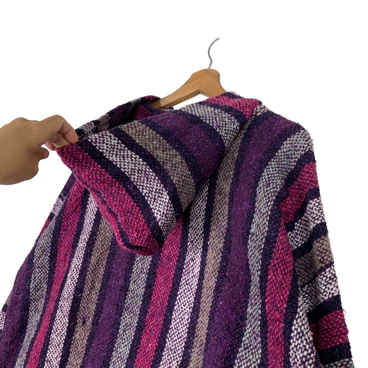 Baja East Vintage Mexican Baja Blanket Pullover Hoodies #0588-C27 Size US L / EU 52-54 / 3 - 8 Thumbnail