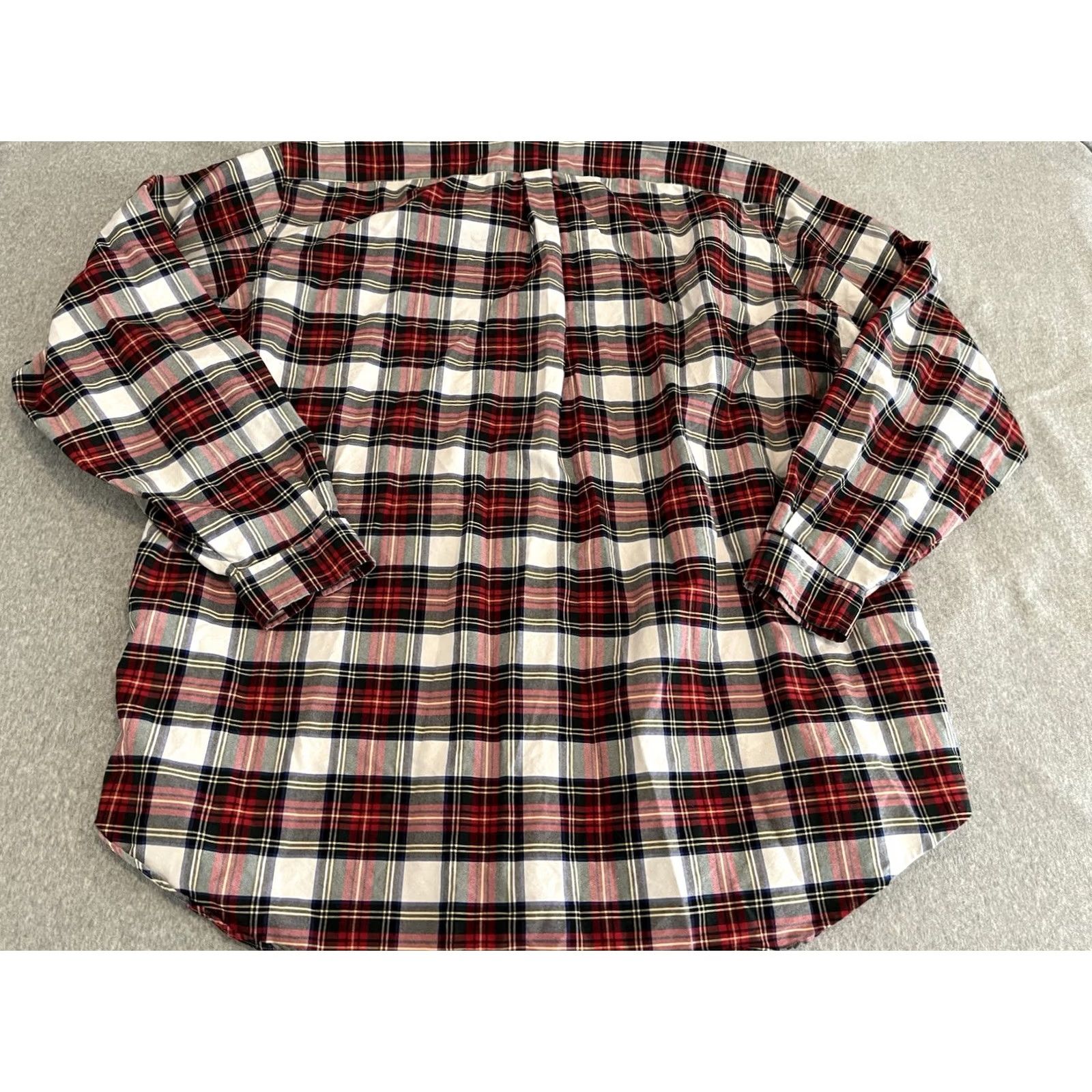 Polo Ralph Lauren Polo Ralph Lauren Plaid Long Sleeve Button Down Pony Shirt Red Green Mens 4XLT Size US XXL / EU 58 / 5 - 6 Thumbnail
