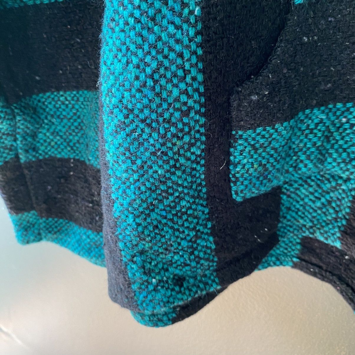 Vintage Black and Teal Striped Baja Hoodie Size US L / EU 52-54 / 3 - 5 Thumbnail