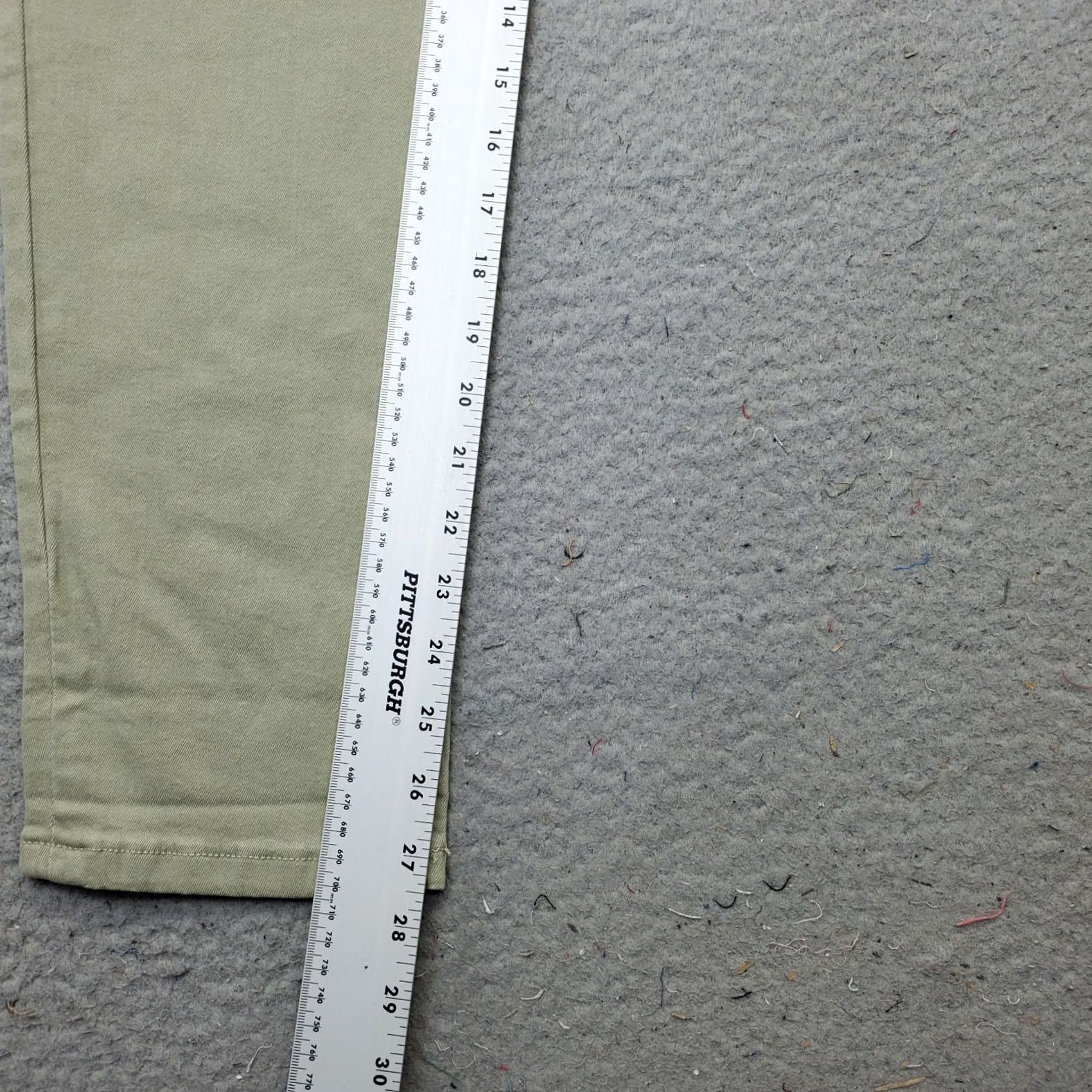 Denime Sonoma Womens 10 Green Denim Straight Leg Relaxed Mid-Rise Jeans Size 32" / US 10 / IT 46 - 4 Thumbnail