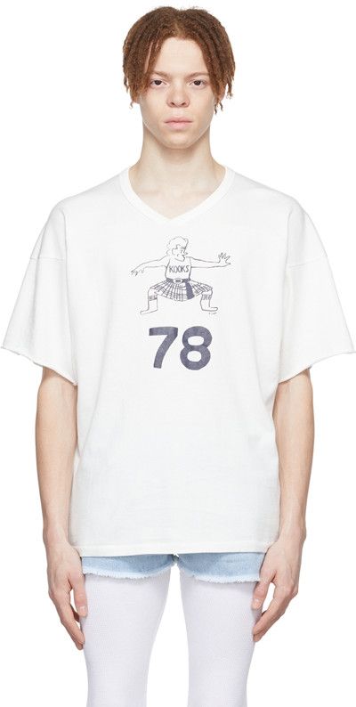 ERL Kooks-print V-neck T-shirt Size US L / EU 52-54 / 3 - 1 Thumbnail