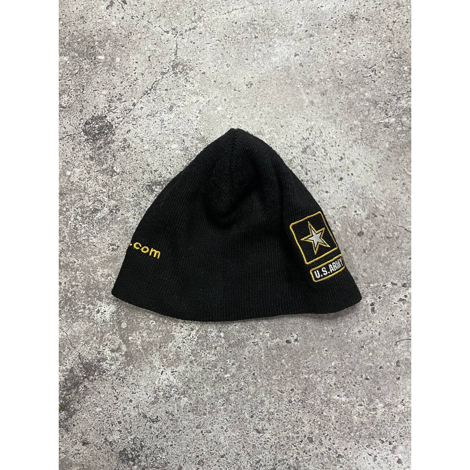 Vintage Vintage U.S. Army Black Knit Beanie Hat goarmy.com Logo Size ONE SIZE - 4 Thumbnail