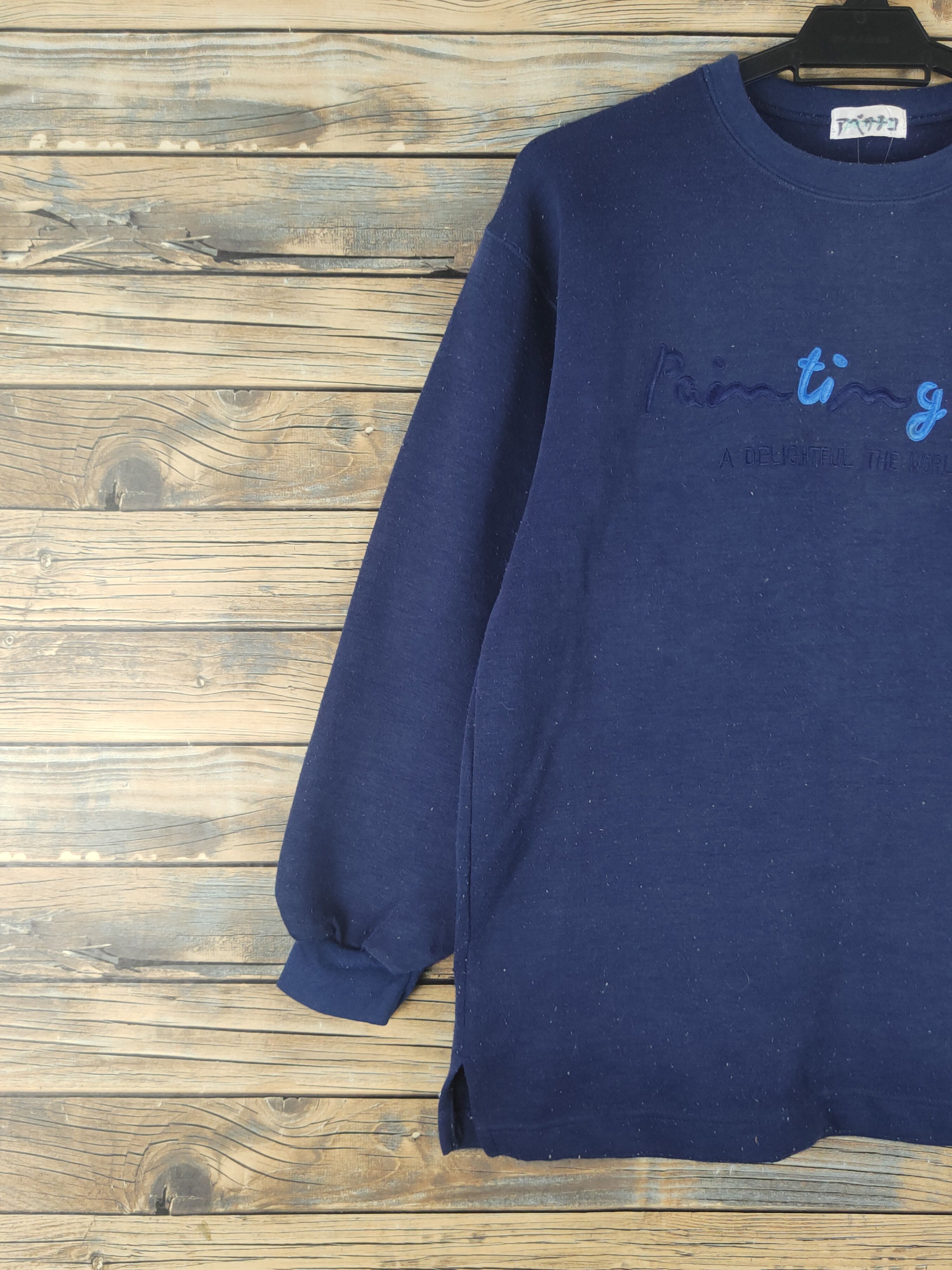 Japanese Brand × Vintage DL Passion Navy Vintage Sweatshirts #820 Size US M / EU 48-50 / 2 - 4 Thumbnail