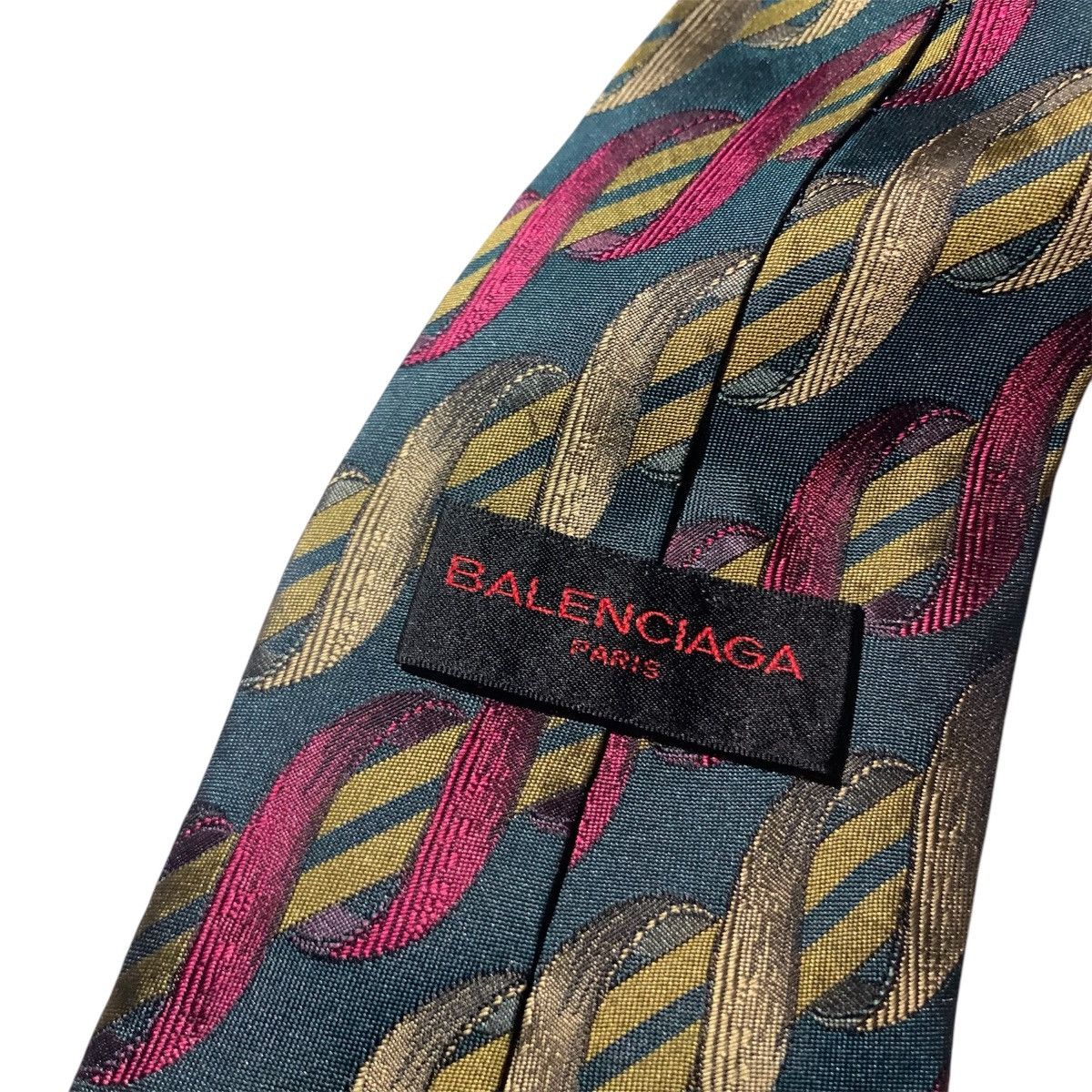 Balenciaga Vintage Balenciaga Silk Tie Size ONE SIZE - 2 Thumbnail