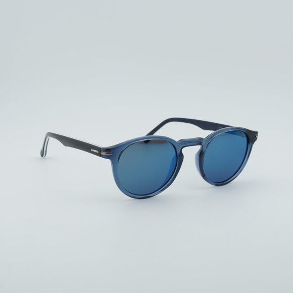 Carrera CARRERA 301/S 0PJP XT Sunglasses Blue Round Frame, Blue Lens Size ONE SIZE - 4 Thumbnail