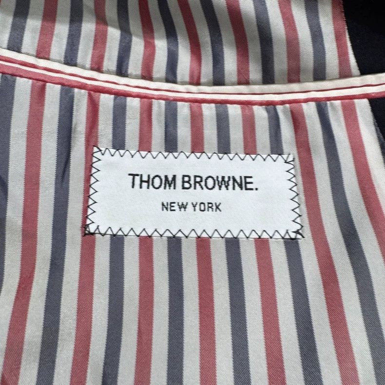 Thom Browne Thom Browne size2 Blue and grey wool suit Size 36S - 2 Thumbnail