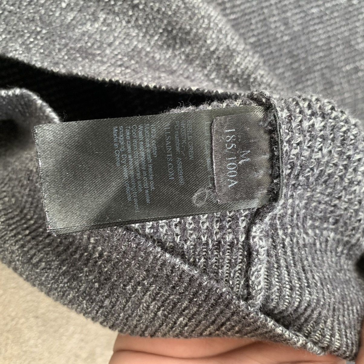 Allsaints Allsaints Mens serle crew Ribbed Sweater Y2K Size US M / EU 48-50 / 2 - 6 Thumbnail