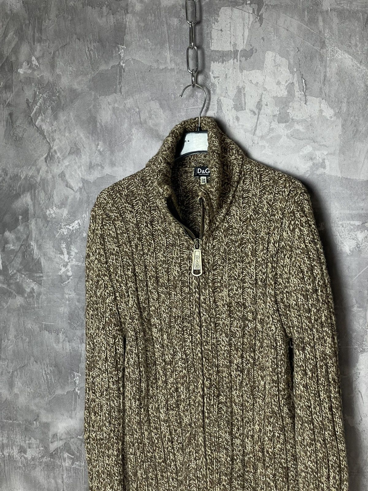 Dolce & Gabbana × Vintage CRAZY VINTAGE DOLCE GABBANA STRIPED 3D KNIT SWEATER Y2K Size US M / EU 48-50 / 2 - 7 Thumbnail