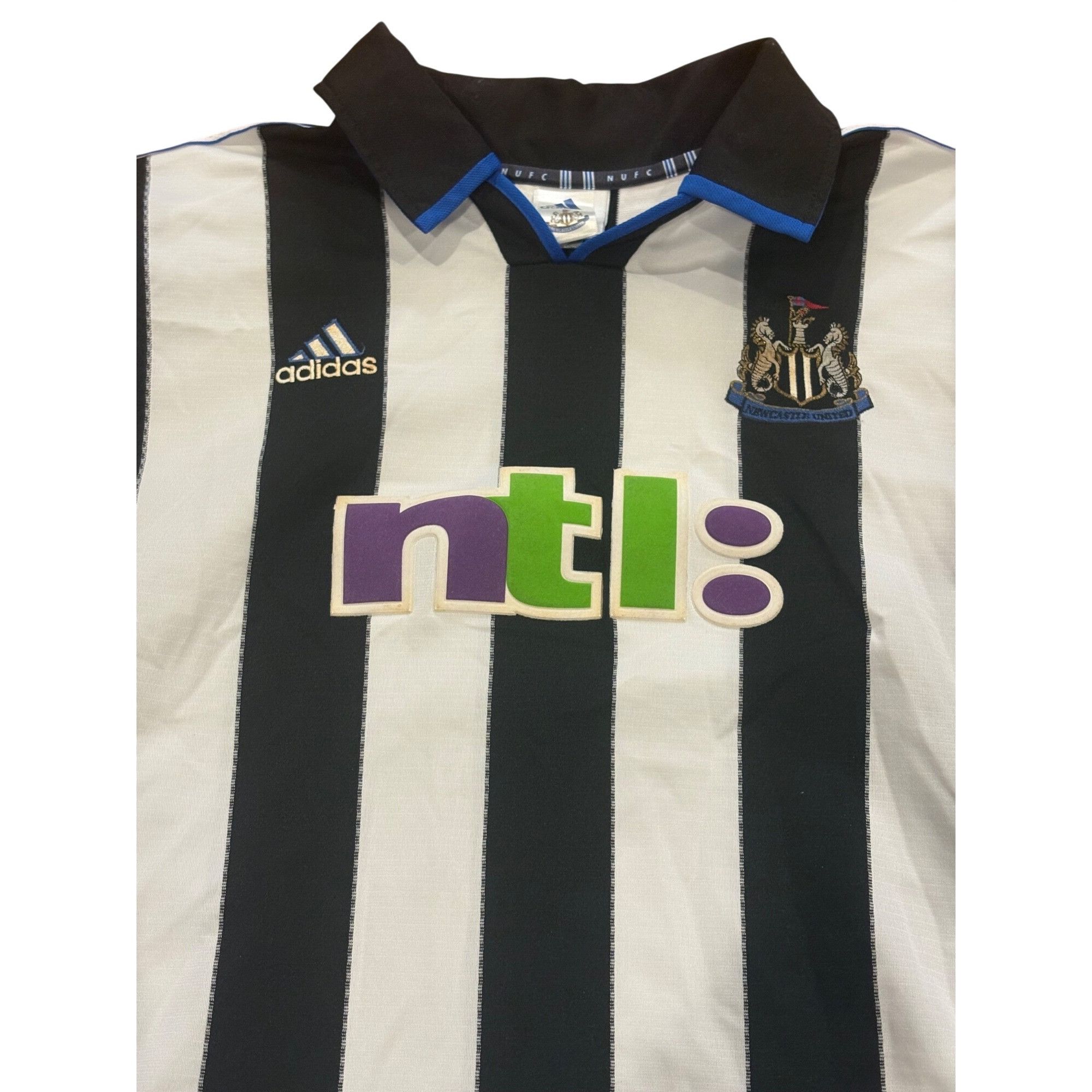 Adidas Adidas 2000-01 Newcastle United Home Kit Soccer Jersey Premi Size US XL / EU 56 / 4 - 5 Thumbnail