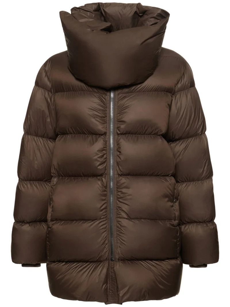 Rick Owens $3159 Rick Owens Funnel Neck Mountain Down Jacket