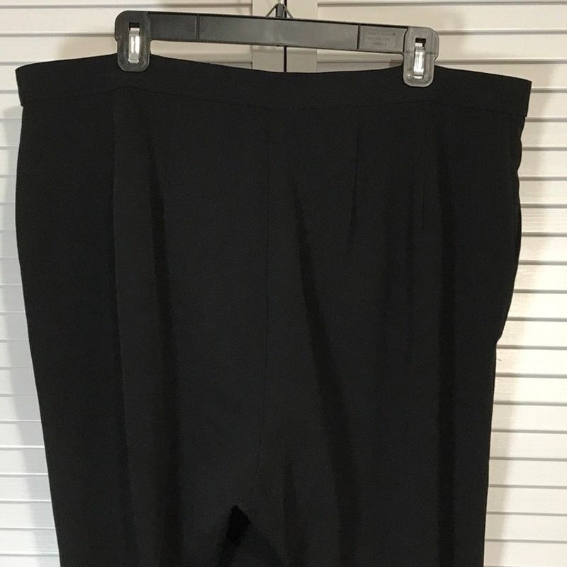 Other Investments II Black Relaxed Fit Office Work Pants 18W Size 39" - 4 Thumbnail