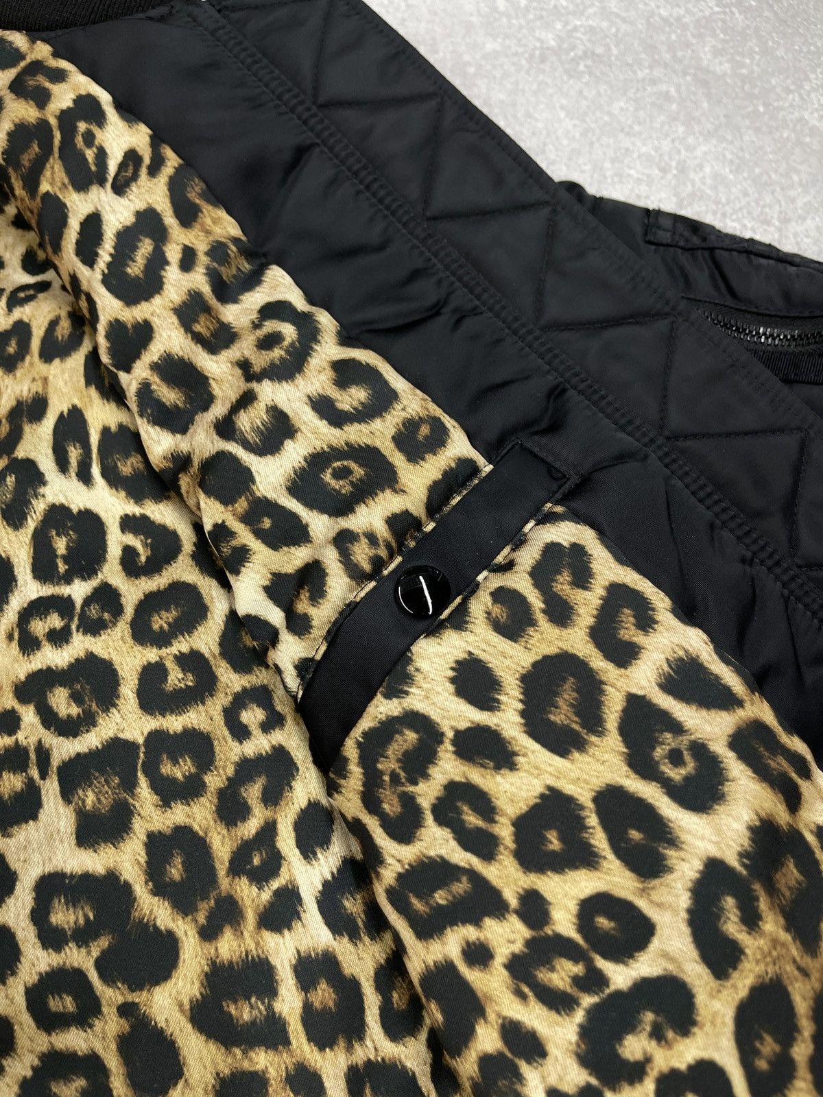The Kooples Women The Kooples Bomber M1 Black Leopard Jacket Size M / US 6-8 / IT 42-44 - 8 Thumbnail