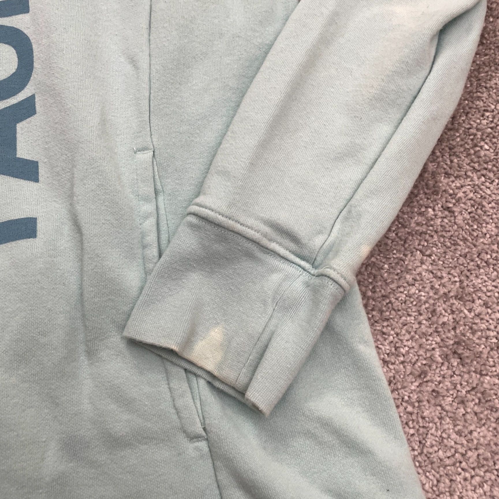 The North Face The North Face Hoodie Sweatshirt Womens Medium Blue Graphic Fleece Pullover Size M / US 6-8 / IT 42-44 - 6 Thumbnail